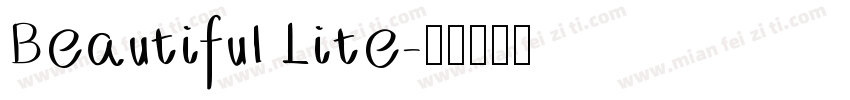 Beautiful Lite字体转换